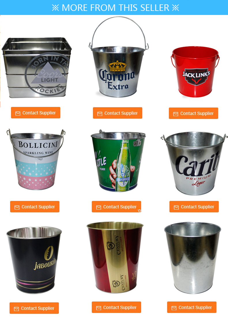 metal popcorn bucket , metal beer buckets , tin beer bucket Xinyu Tin