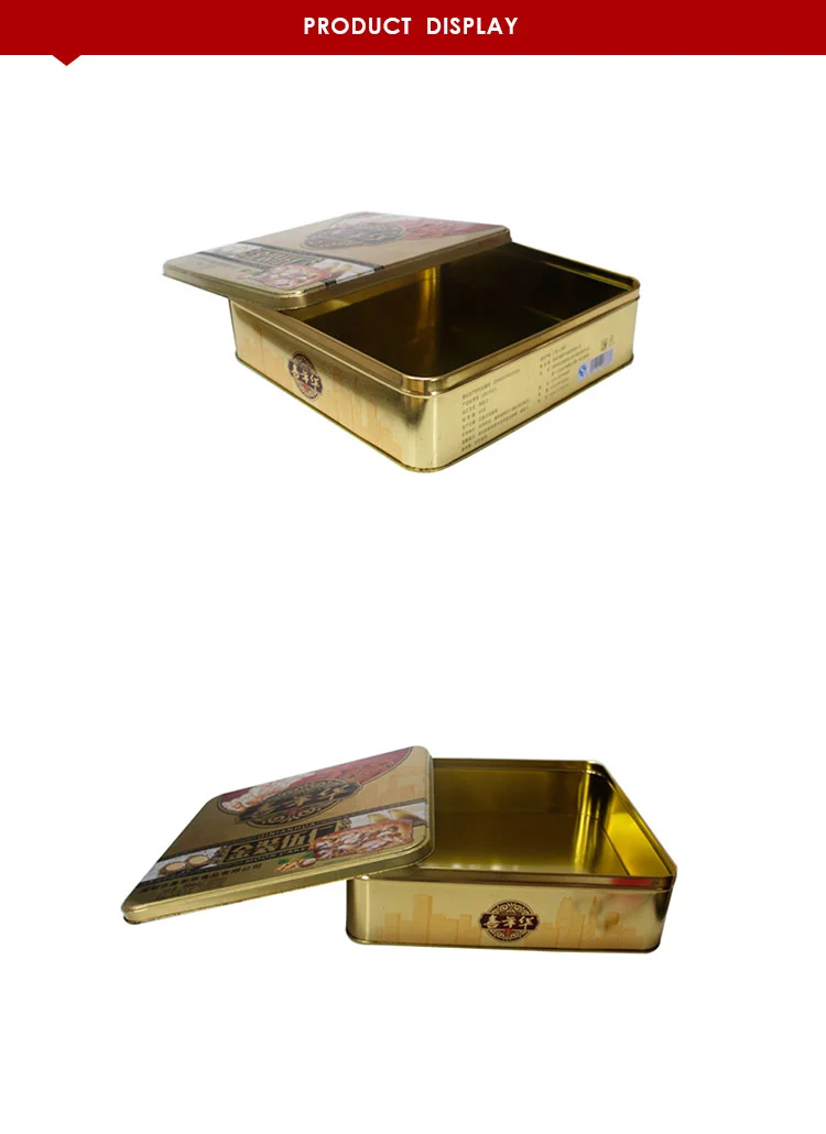 Food Grade Factory Price Biscuit Tin Box / Custom Cake Boxes / Cookies Tin Box For Wholesale