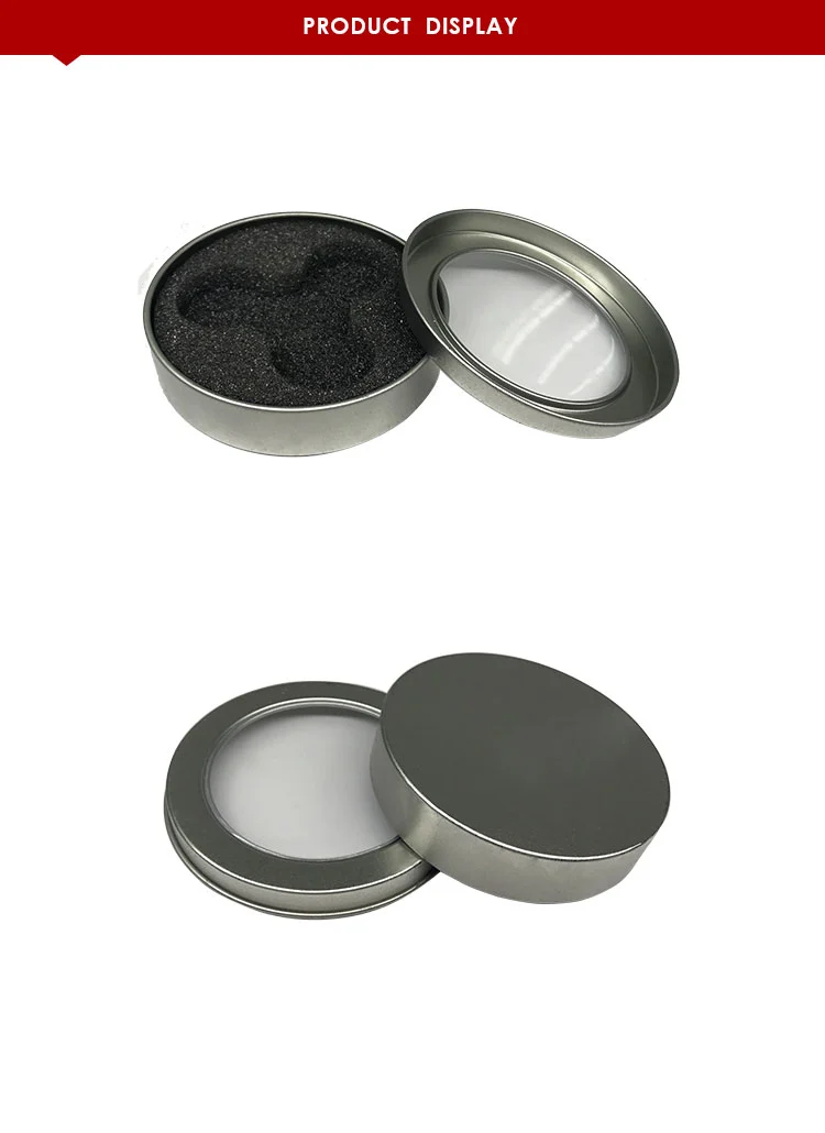 Tin Manufacturer Sales Wholesale Soap Metal Candy Fidget Spinner Tin Box With PVC Window
