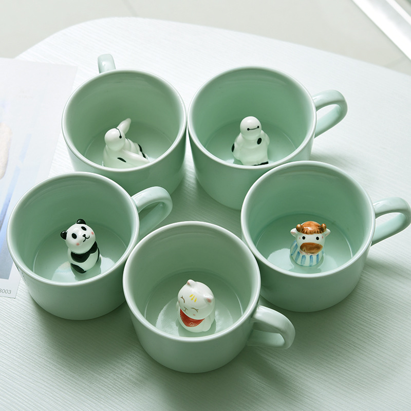 3D Inner Cartoon porcelain mug manufacturer