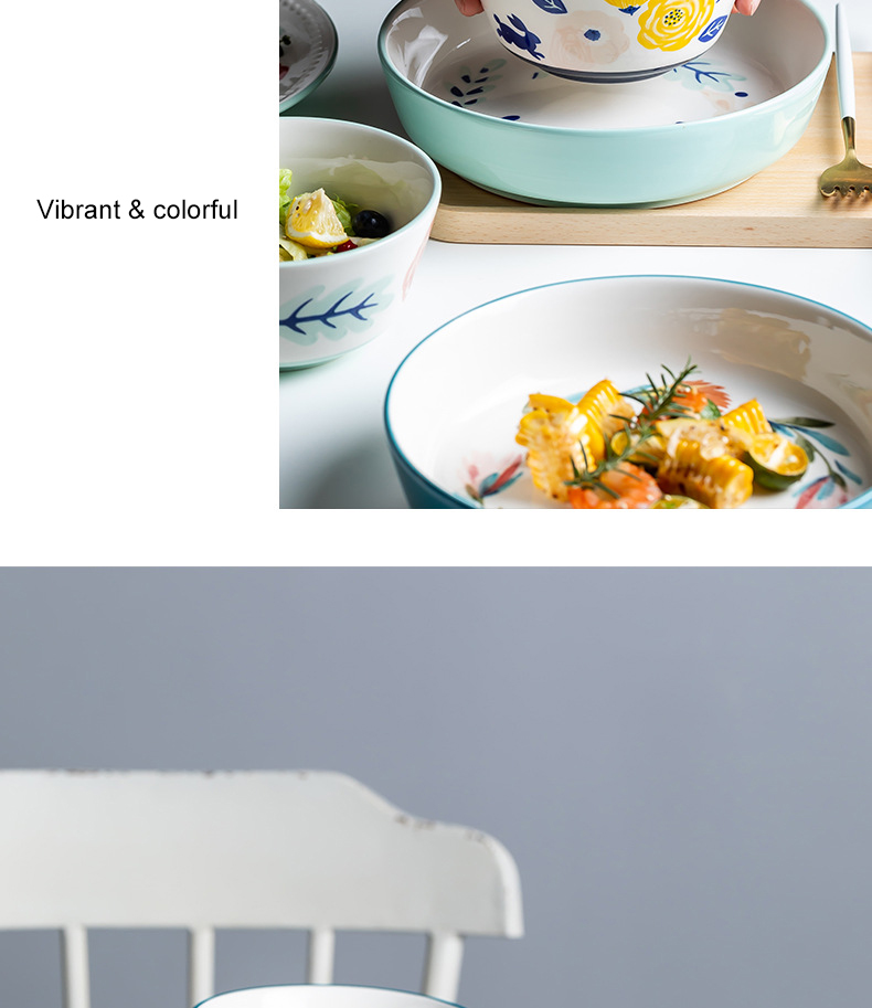 Flowers Pattern ceramic dinnerware manufacturer