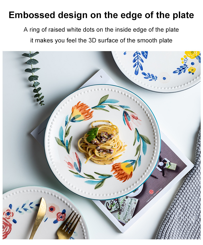 Flowers Pattern ceramic dinnerware manufacturer