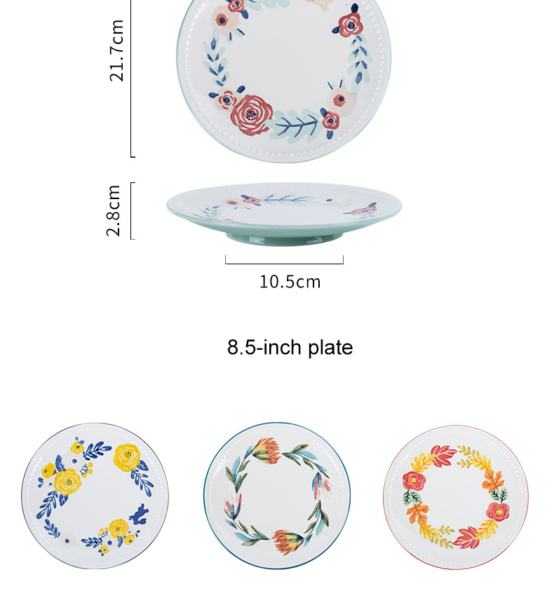 Flowers Pattern ceramic dinnerware manufacturer