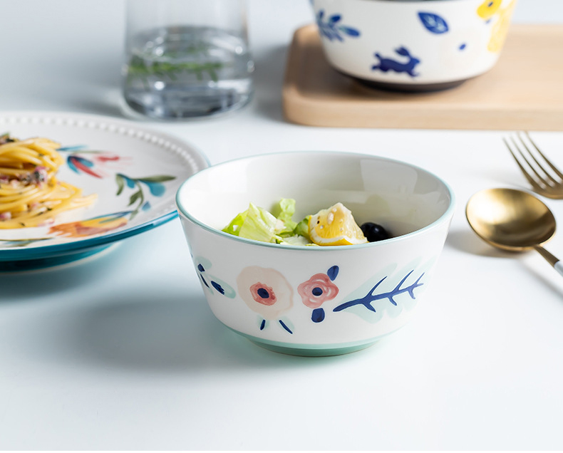 Flowers Pattern ceramic dinnerware manufacturer