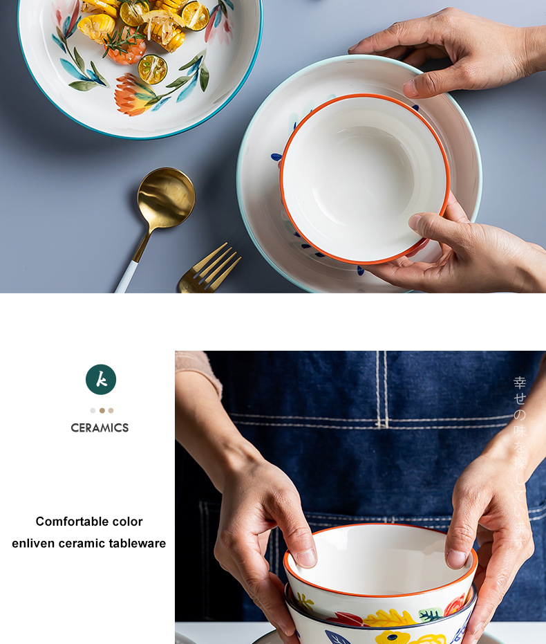 Flowers Pattern ceramic dinnerware manufacturer