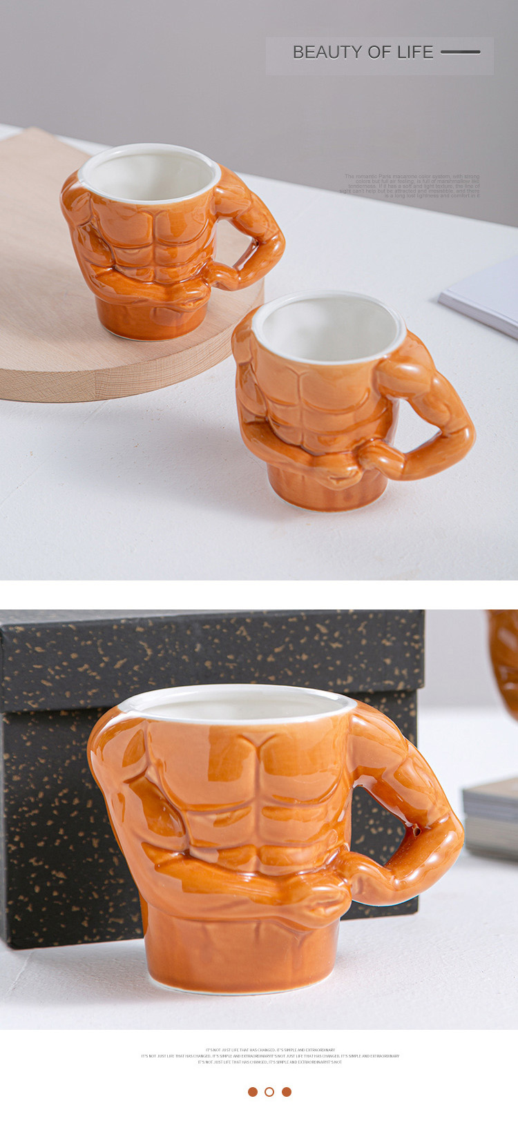 Creative Muscle man tea cup manufacturer