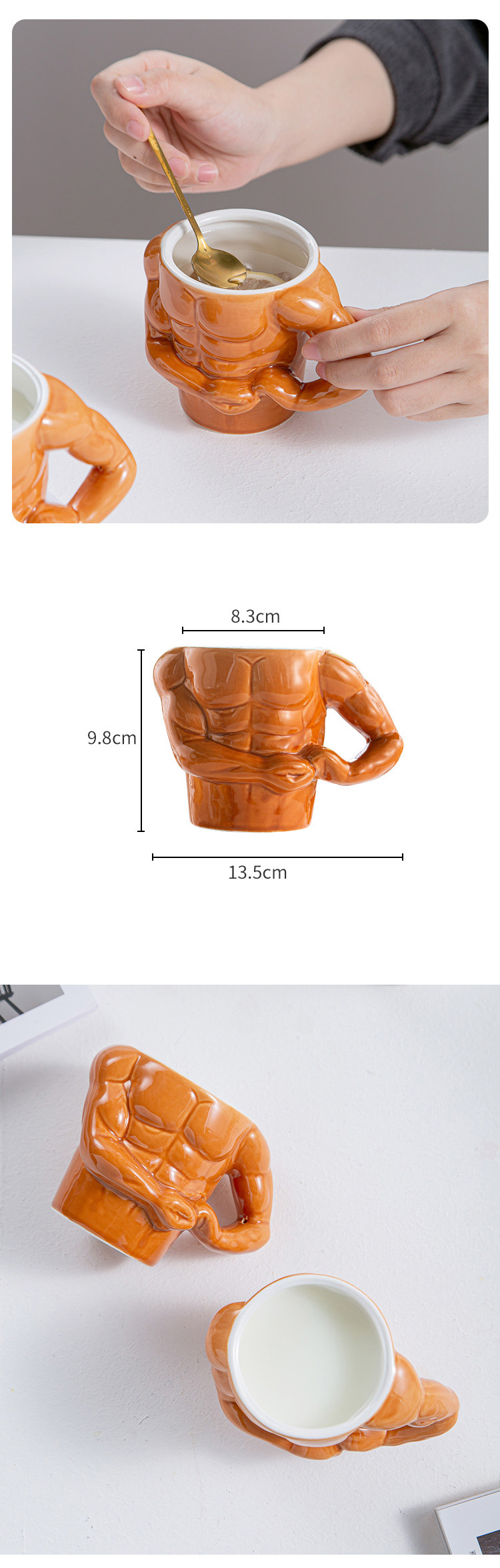 Creative Muscle man tea cup manufacturer