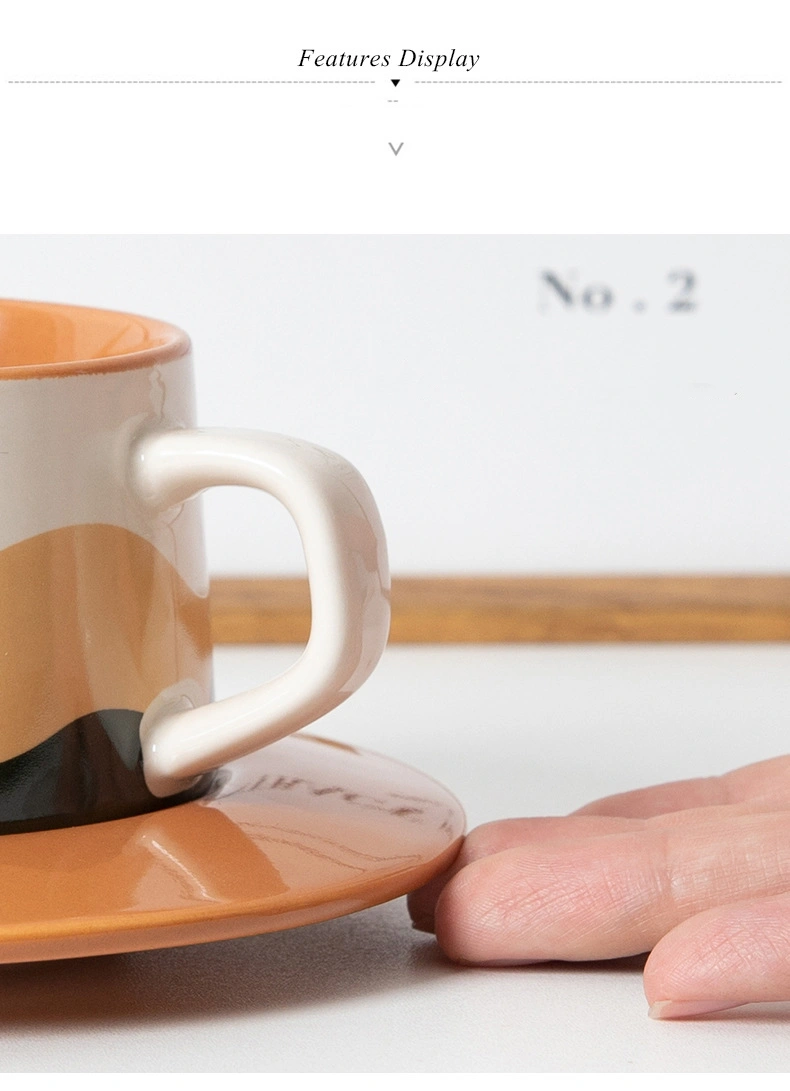 Vintage porcelain mug with saucer manufacturer