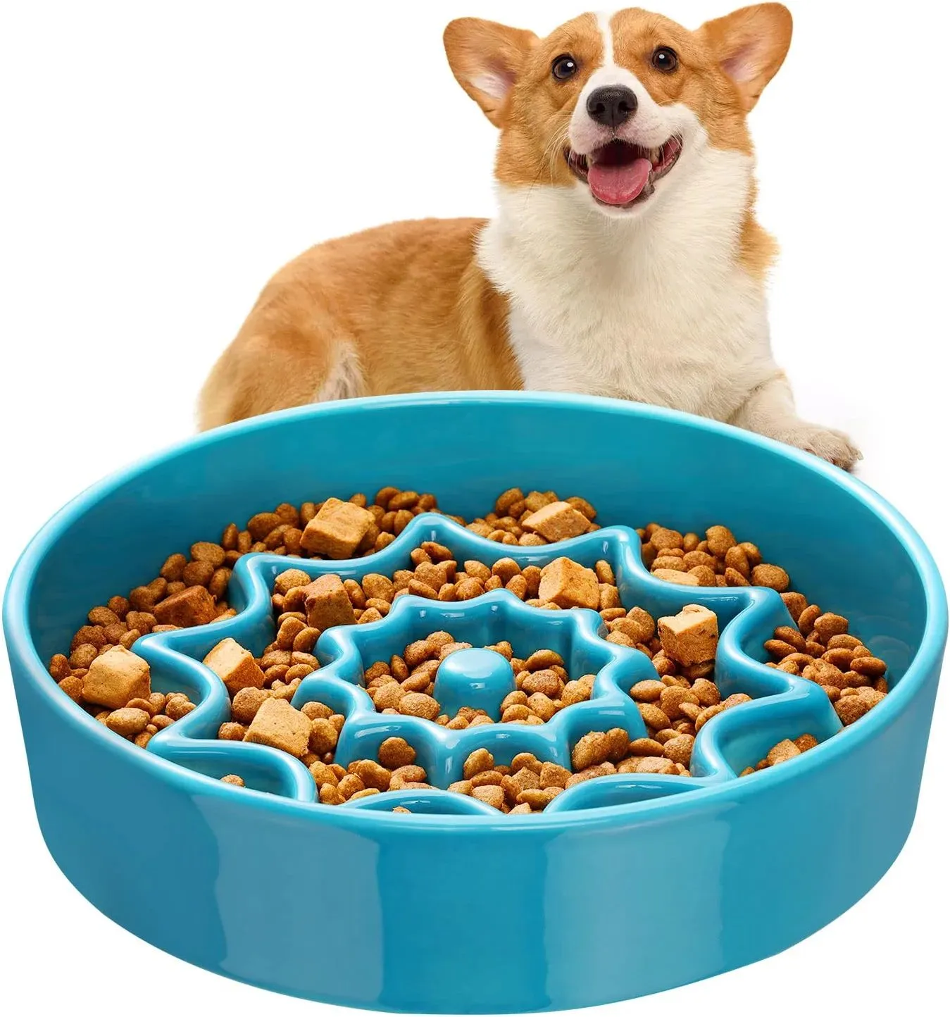 Dog Ceramic Feeder slow eating bowl manufacturer