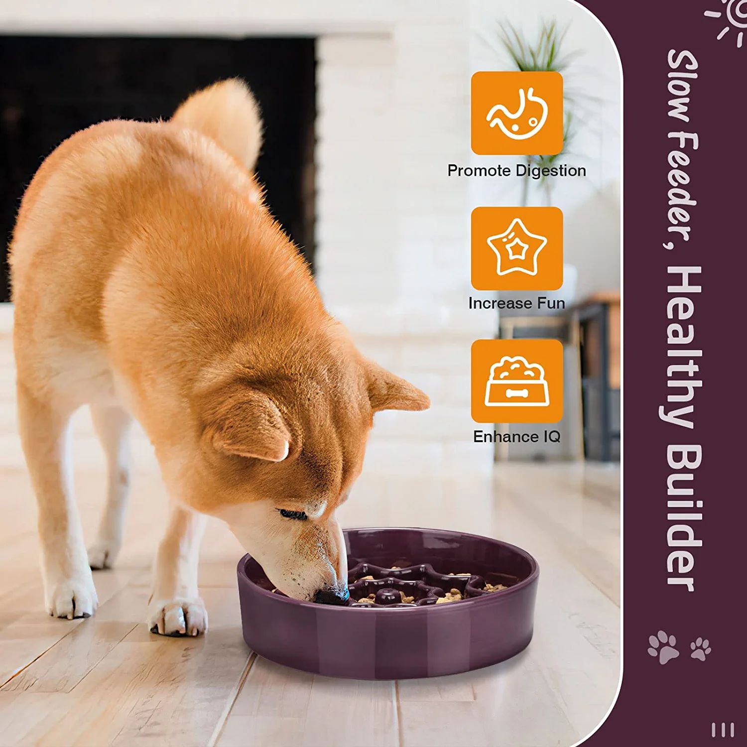 Multi Groove ceramic dog feeder manufacturer
