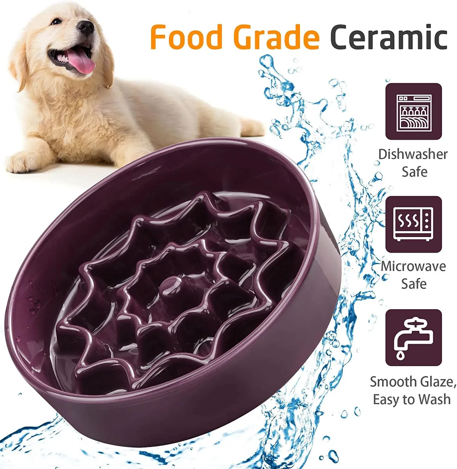 Multi Groove ceramic dog feeder manufacturer