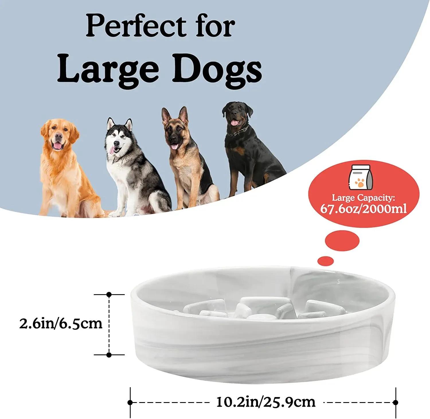 Anti-Slip Multi Groove ceramic dog bowl manufacturer