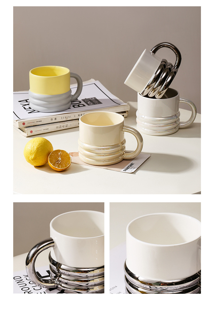 Electroplating ceramic cafe cup manufacturer