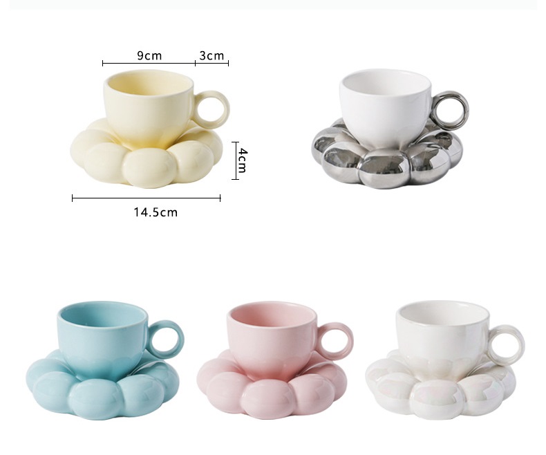 Macaron porcelain mug set manufacturer