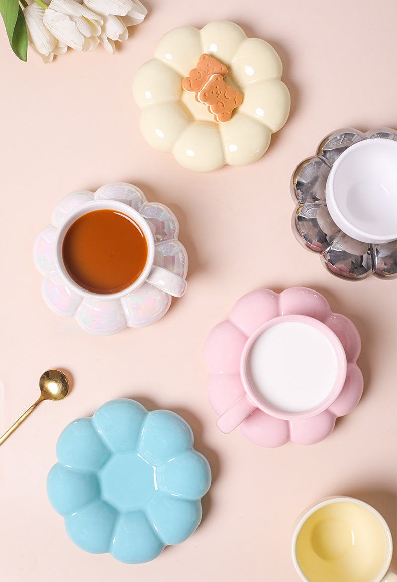 Macaron porcelain mug set manufacturer