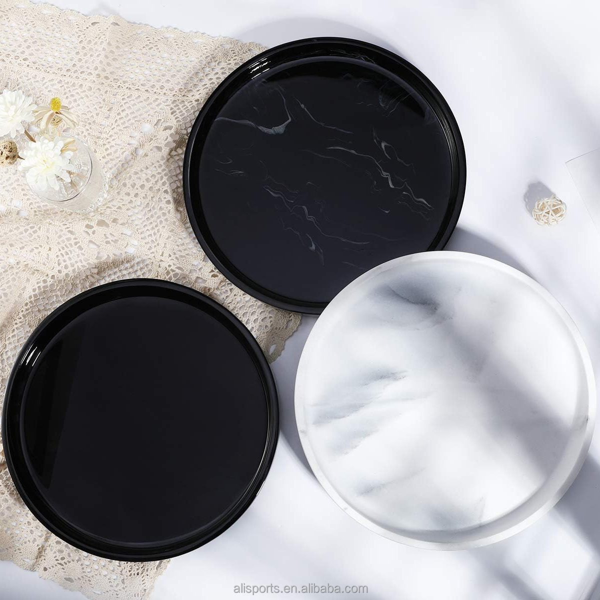 Resin Oval-shaped Vanity Tray manufacturer