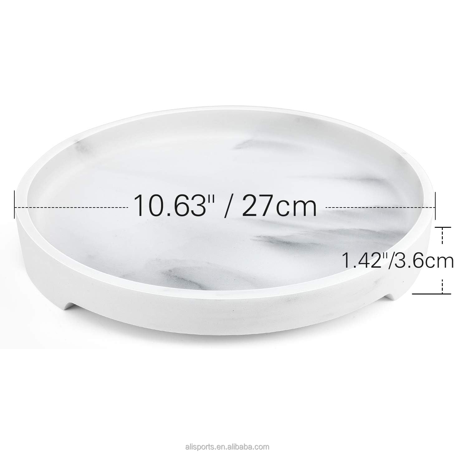 Resin Oval-shaped Vanity Tray manufacturer