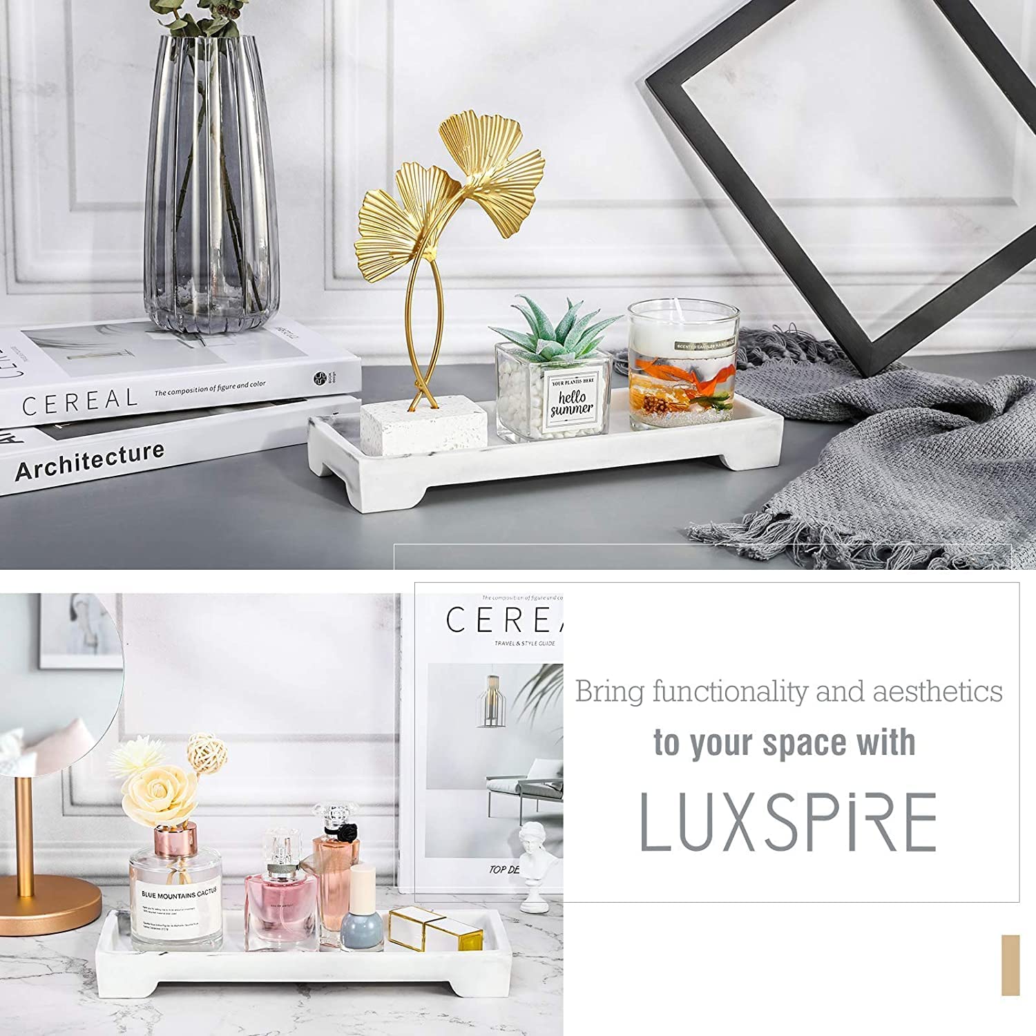 Footed Design Vanity Tray manufacturer