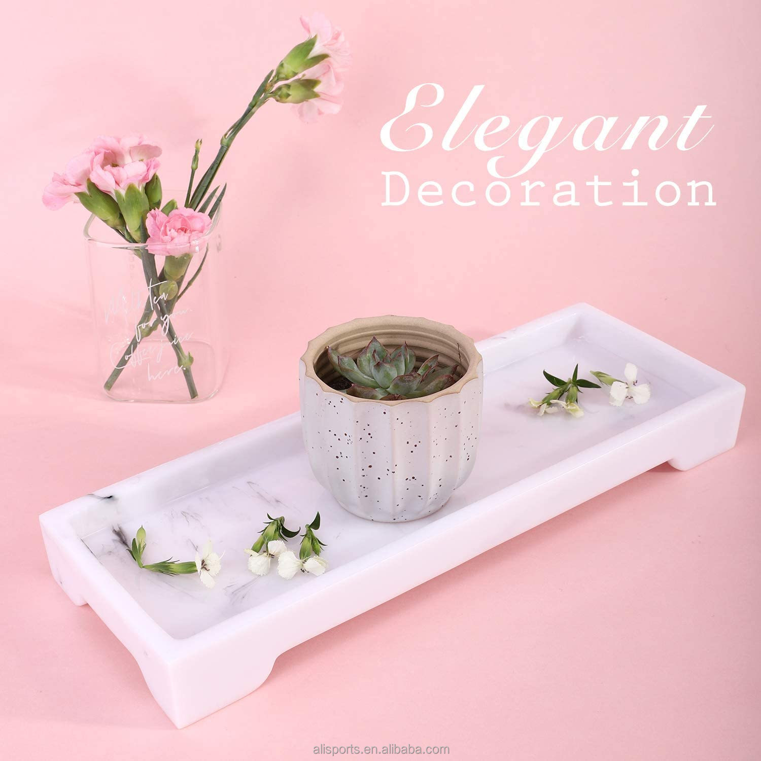 Custom Design Decorative Resin Tray Manufacturer