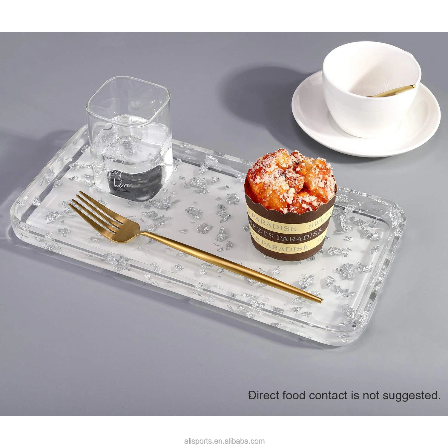 Gold Foil Silver Foil Nonslip Tray manufacturer