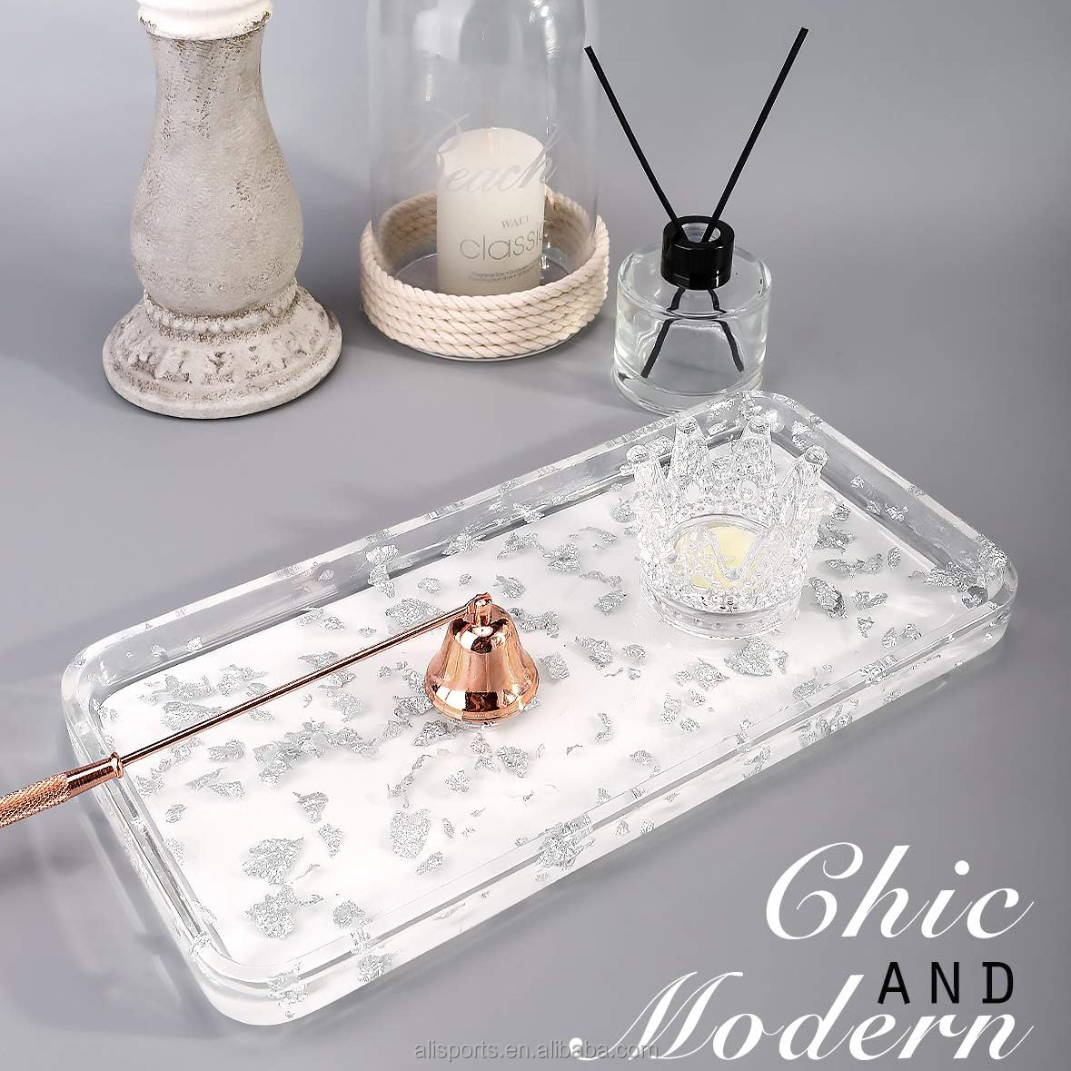 Gold Foil Silver Foil Nonslip Tray manufacturer