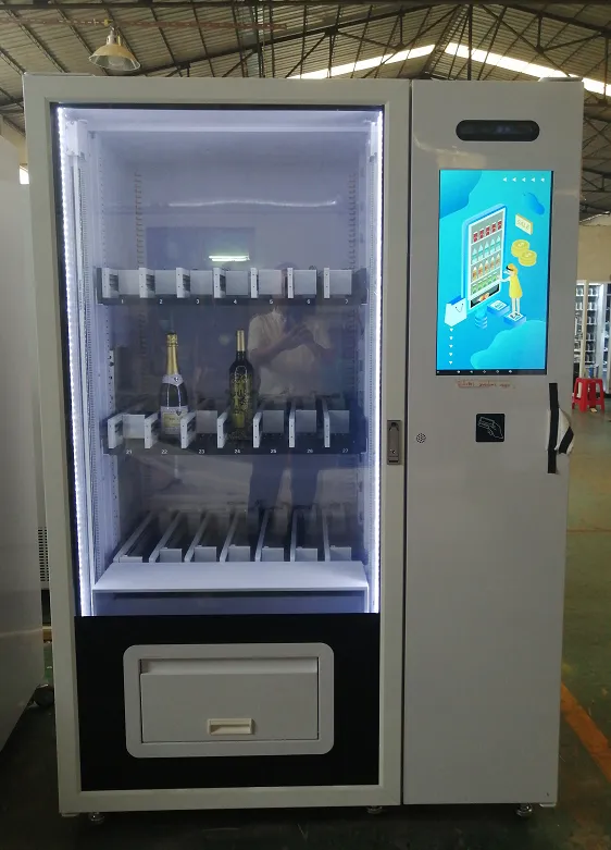 champagne vending machine with age verification