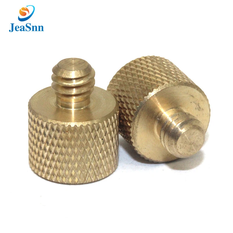 Aluminum m2.5 thumb screw brass 1/4-20 thumb screw