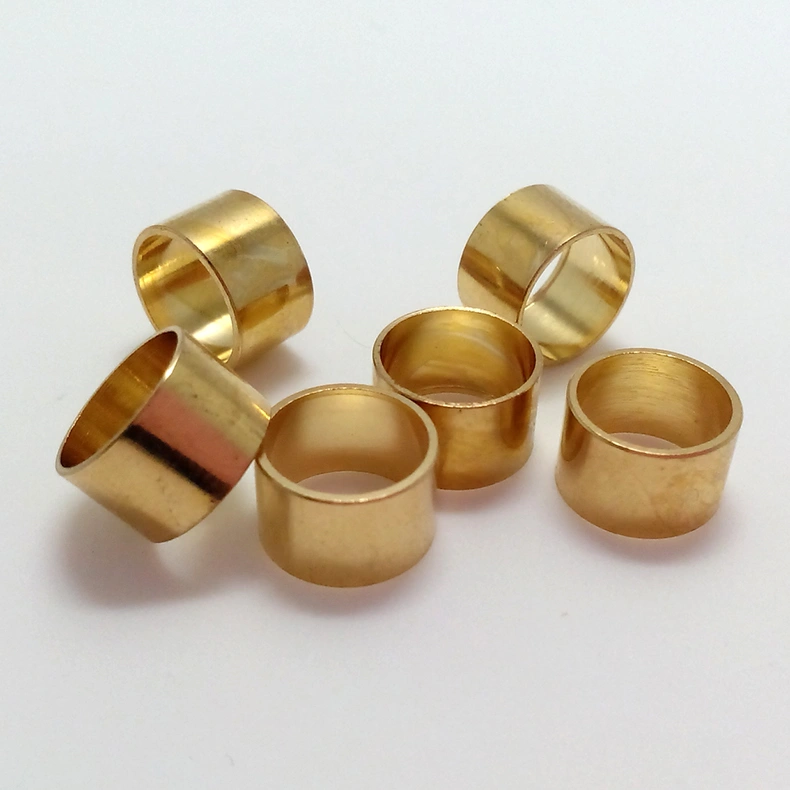 Custom Cnc Machining Copper Brass Bushing Fitting Round O-ring Bushing