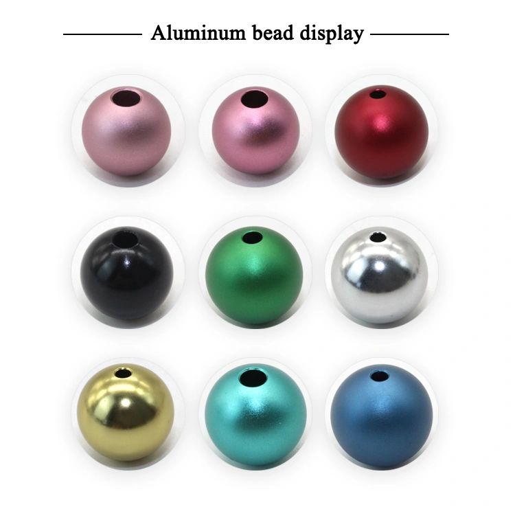 Metal barrel beads aluminum beads jewelery 10mm 15mm round balls beads
