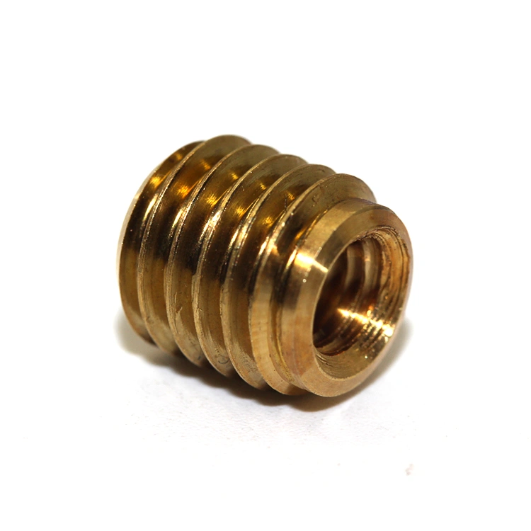 China customize special yellow brass insert nut screw