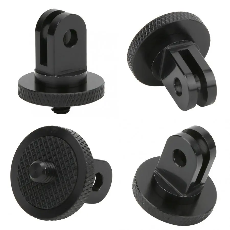 Aluminum tripod thumb screw flash hot shoe mount adapter for Gopros monopods accessory