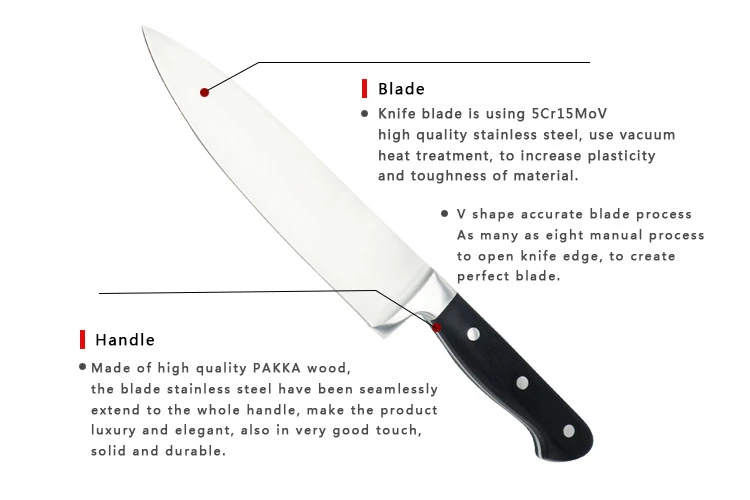 cuchillo de chef DAKOO KN152A08A, imagen 5