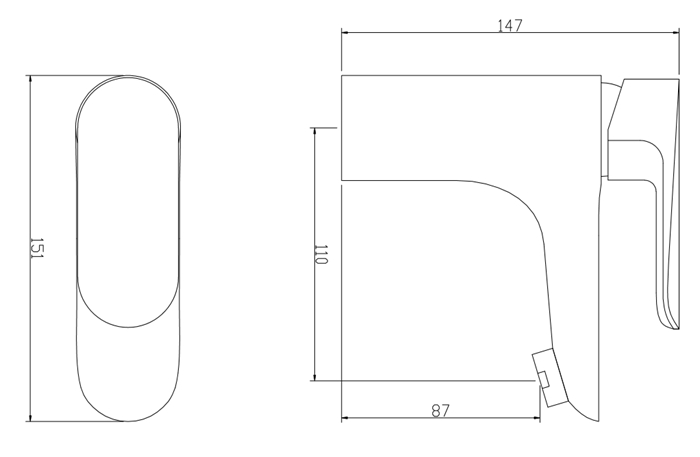 simple bathroom faucets